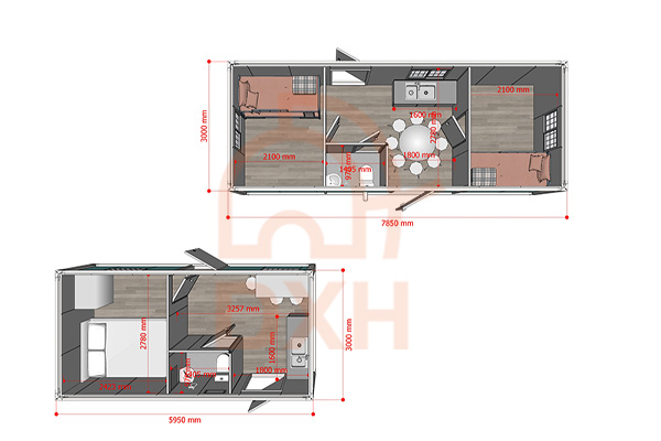Affordable Container House Layout Design